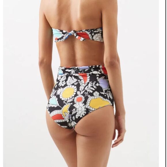 Mara Hoffman Women's Black Jay High Waisted Bottom Swimwear S - Picture 4 of 7